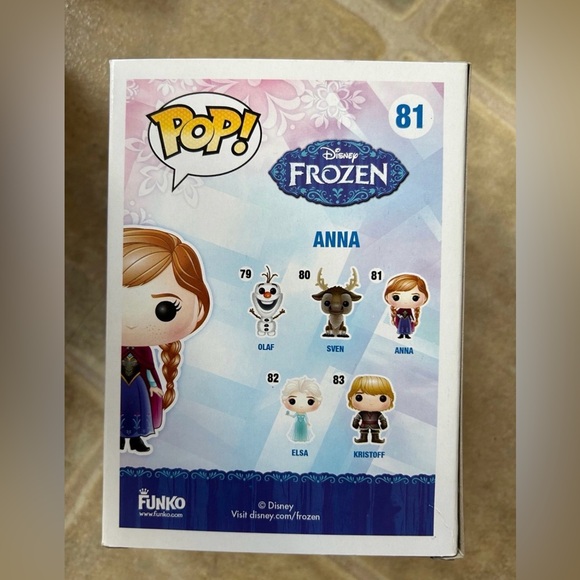 Funko Pop Disney Frozen Anna #81  NIB - Picture 3 of 3